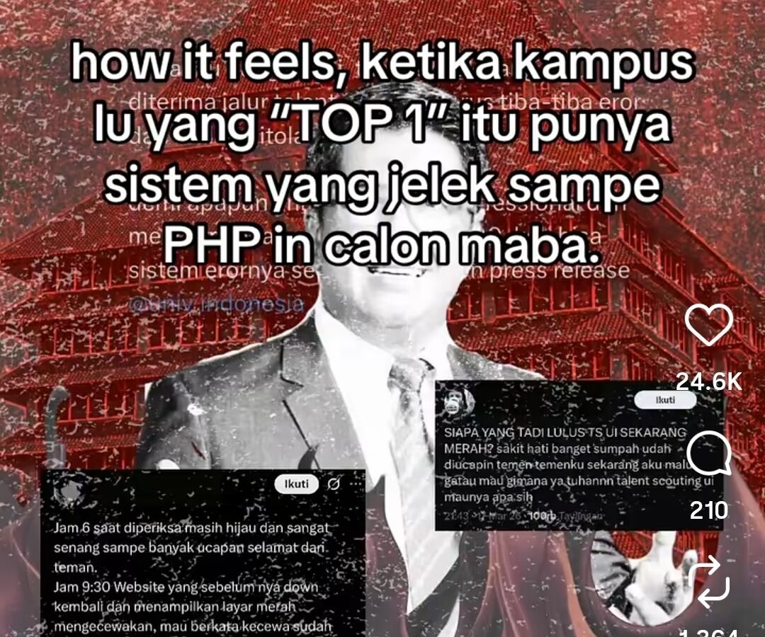 Insiden Pengumuman Talent Scouting UI: Peringkat Universitas Bukan Jaminan