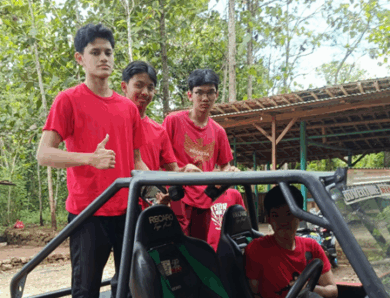 Seru dan Menantang! Siswa Vistrasaka Rasakan Sensasi Offroad di Gua Pindul